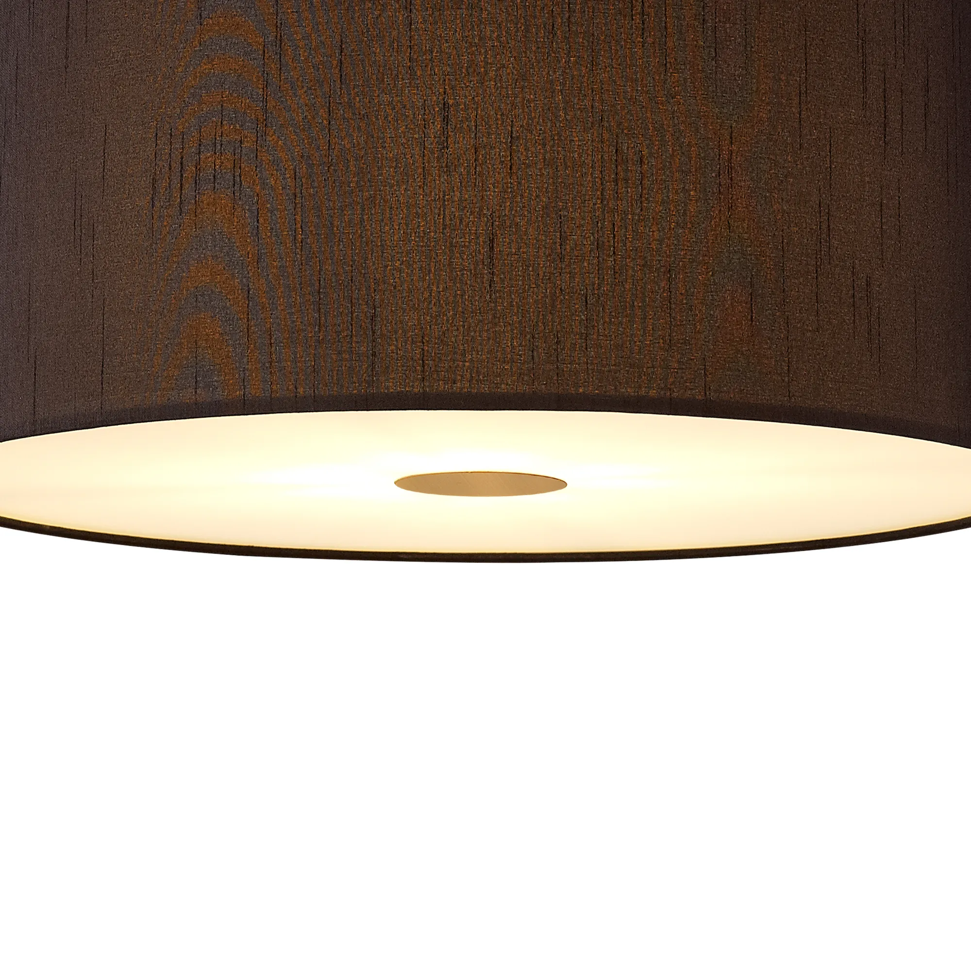 Baymont 40cm 3 Light Pendant Antique Brass, Black, Frosted Diffuser DK0401  Deco Baymont AB BL